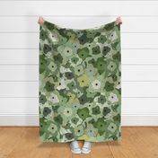 Feminist Green Floral Camouflage