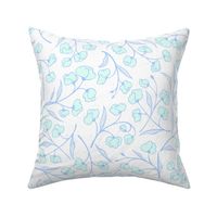Sweet Pea Blossoms Light Blue (Large Scale)