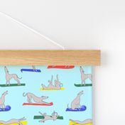 Doggy Yoga, blue multi