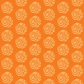 Abstract Circle Design orange