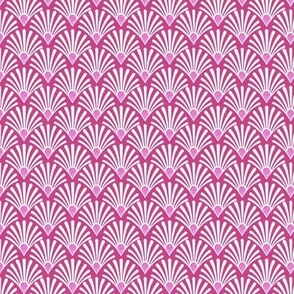 Seashell Fuchsia pink art deco 