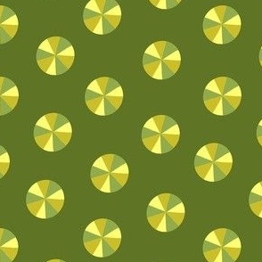 Geometric Circles - Dk Green Big