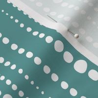 Bestrewn - Lagoon Teal Polka Dot Geometric Regular Scale