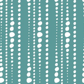 Bestrewn - Lagoon Teal Polka Dot Geometric Regular Scale