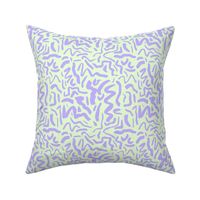 Messy neon ink dashes and brush strokes abstract paint minimal trend design boho style nursery bright mint lilac purple