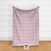 Minimal terrazzo texture abstract scandinavian trend classic basic spots design spring summer bright pink lilac purple stone copper red on white girls