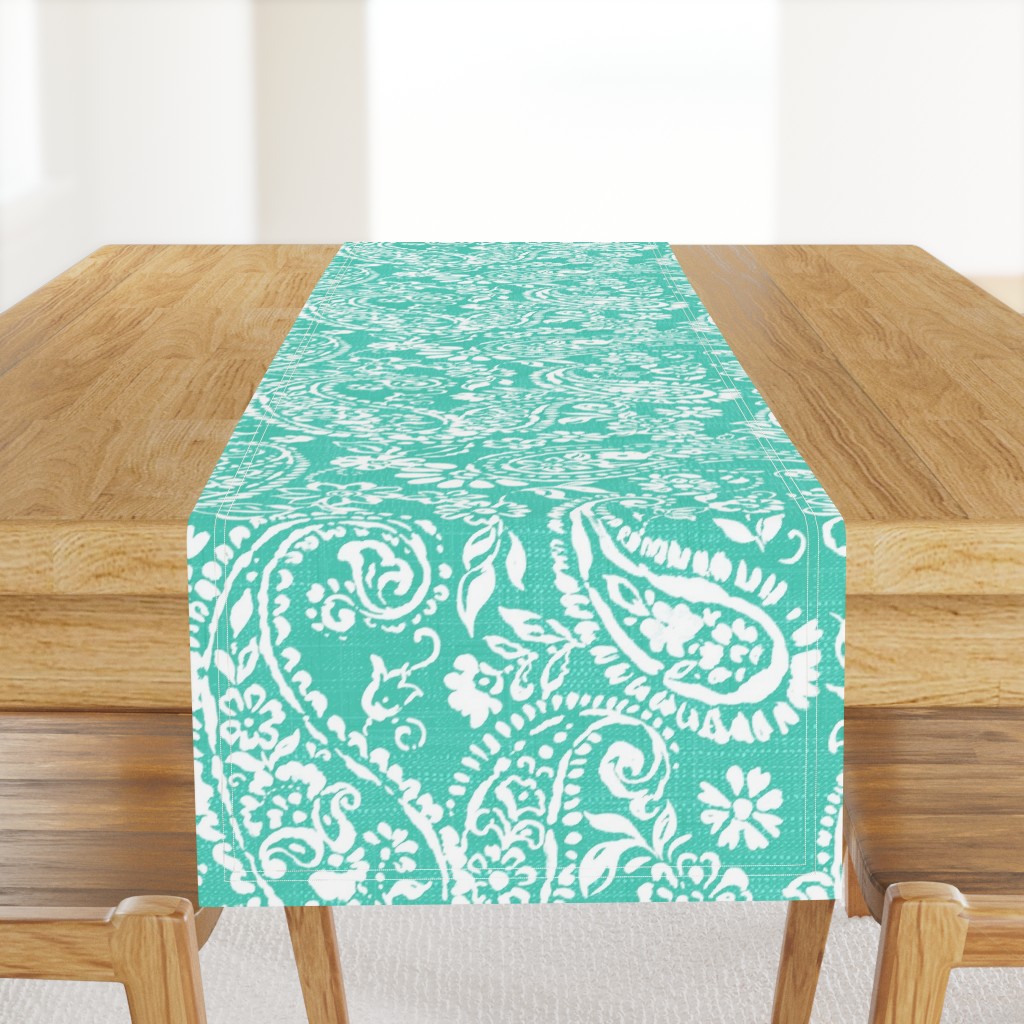 Isabella Paisley  Boho -Teal