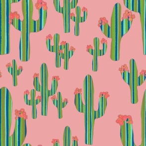 Blooming Desert Cacti 