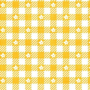 Sofia Gingham Floral-Yellow