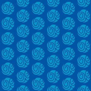 Abstract Circle design blue