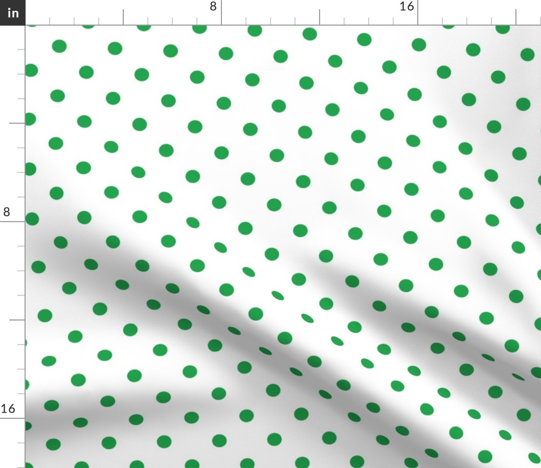 Green Polka Dots - Medium (Watermelon Collection)
