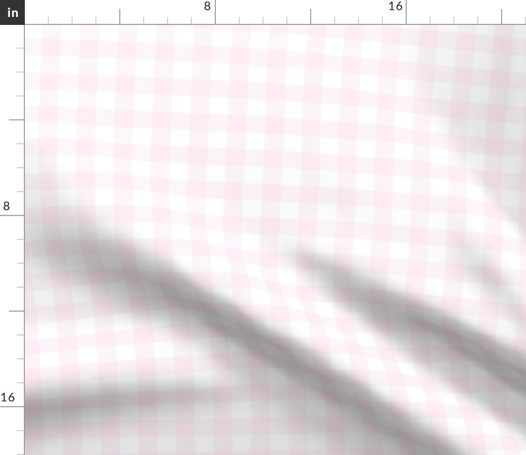 Gingham Pastel Pink