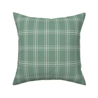 Lined Linens - Quad Plaid-Ivory, Sage (Healing Herbs)