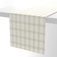 Lined Linens - Quad Plaid-Olive, Ivory (Healing Herbs)