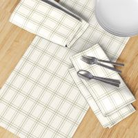 Lined Linens - Quad Plaid-Olive, Ivory (Healing Herbs)