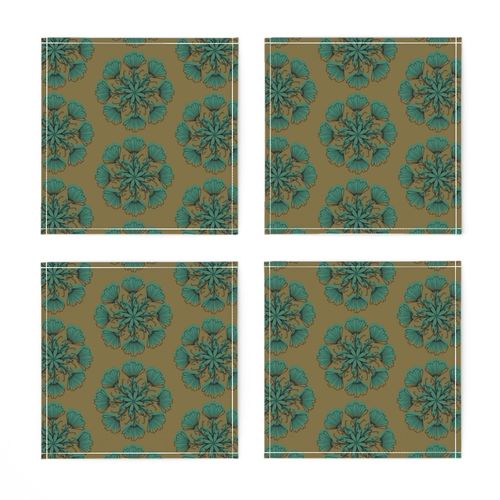 Radial Vintage Floral-earthy