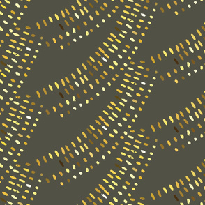 Golden waves mosaic texture 