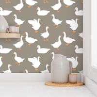 Gooses, Gooses, Geeses- Slate Grey