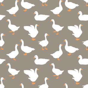 Gooses, Gooses, Geeses- Slate Grey