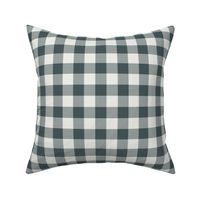 Buffalo Check-Deep Grey Green & Ivory-M