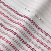 Narrow Tricolor French Ticking Stripe in Reds