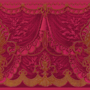 Bernhardt Swag Frieze ~ Magenta 