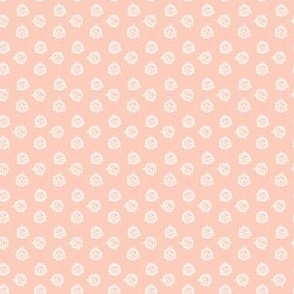 Tiny Geo Triangles - Blush Pink and White