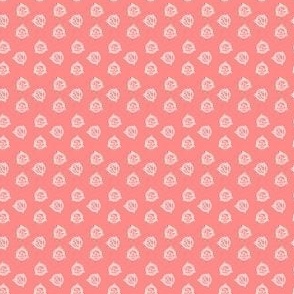 Tiny Geo Triangles - Bright Pink and White