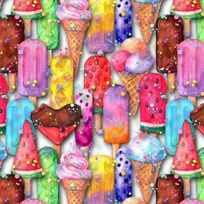 ice cream 3d pattern