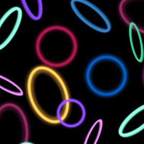 Medium Neon Rings Circles Lights