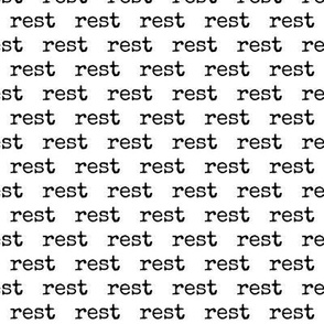 rest typography | white & black (medium)