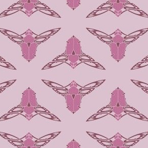 Art Nouveau Scarab pink tones