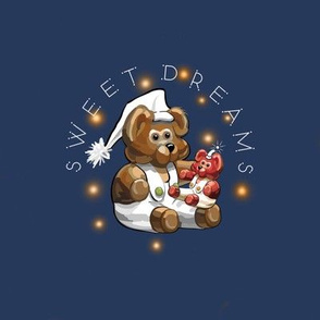 6” Little Bear Sweet Dreams Embroidery Pattern 