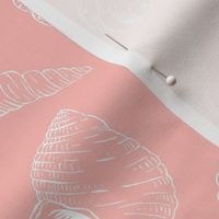 Outline seashells - pink