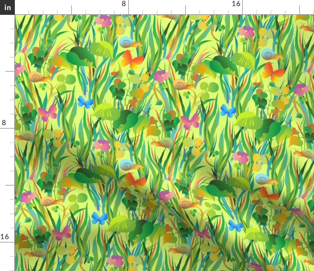 Summer meadow motif