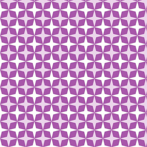Geometric Pattern: Diamond Star: Light/Purple