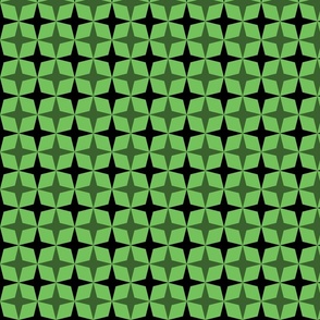 Geometric Pattern: Diamond Star: Dark/Green