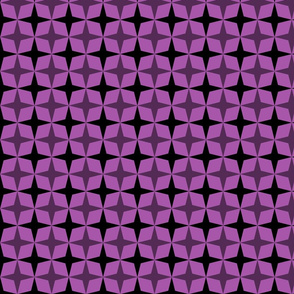 Geometric Pattern: Diamond Star: Dark/Purple