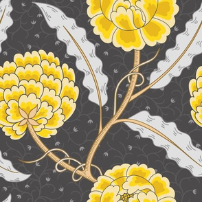 Yellow and Grey Vintage Arts and Craft 