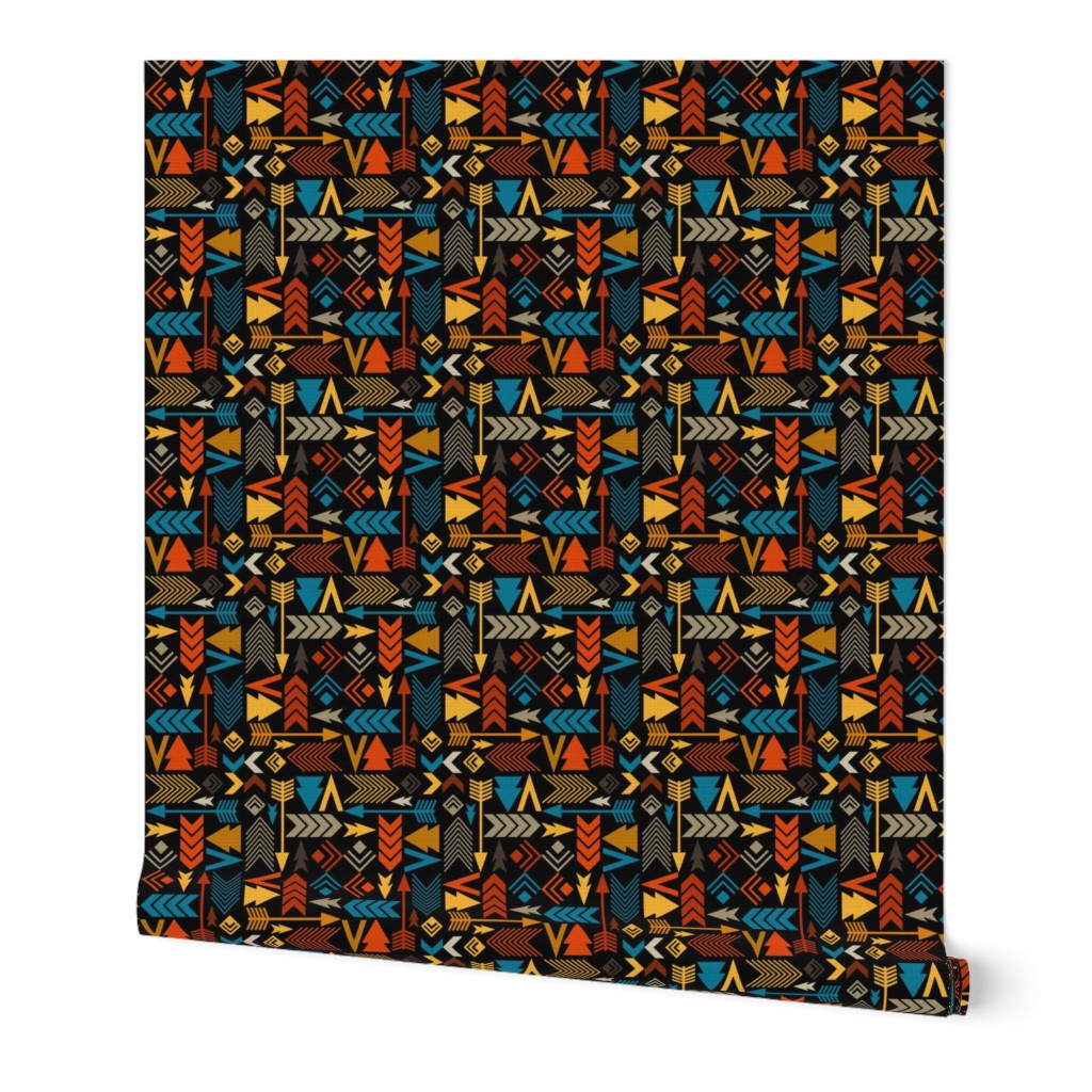 Medium Scale Southwest Aztec - Dark