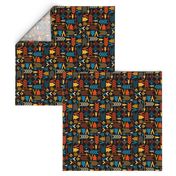 Medium Scale Southwest Aztec - Dark