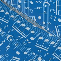 Music Notes - Blue - Bigger Scale