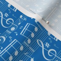 Music Notes - Blue - Smaller Scale