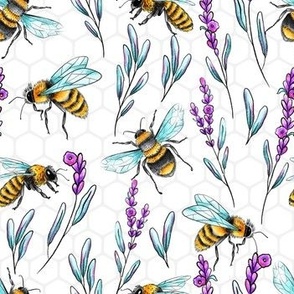 Honey Bees and Lavender