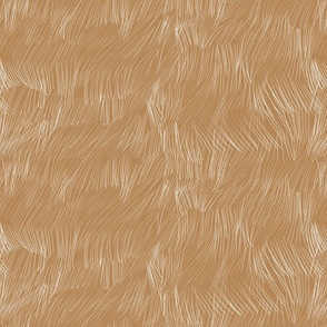 Wild Grass in the wind - white on taupe