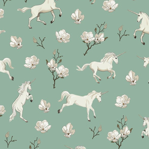 Unicorns with Magnolias R1-04