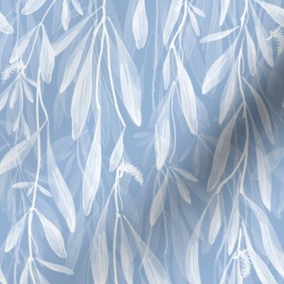 Willow Wisp | Small | Monochrome | Cerulean Blue