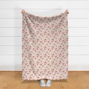 Florence, floral, flowers,   soft pink, watercolor florals