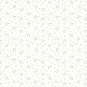 Vintage blue, star, scattered stars, baby boy