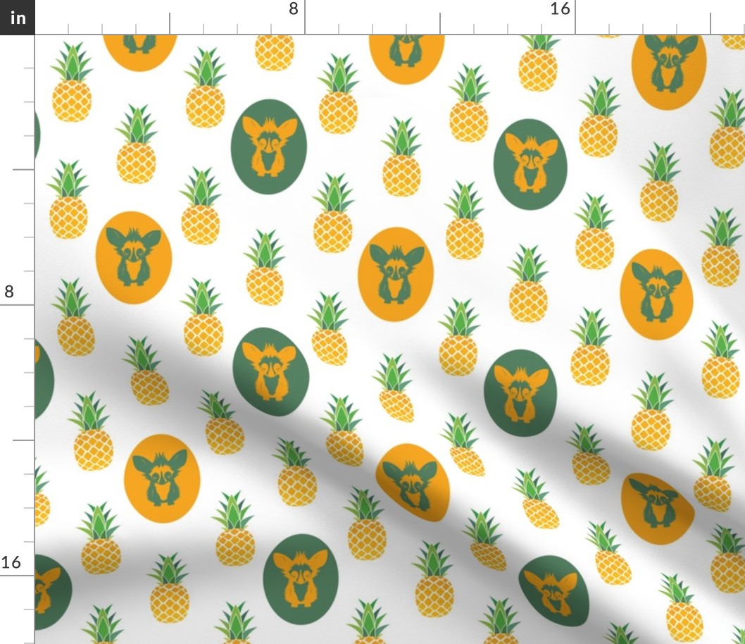 Pineapple aye-aye - welcoming pineapples 